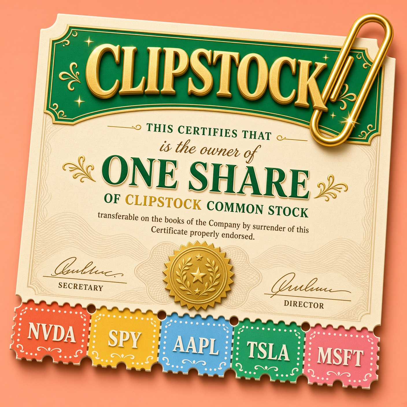 ClipStock share ticket